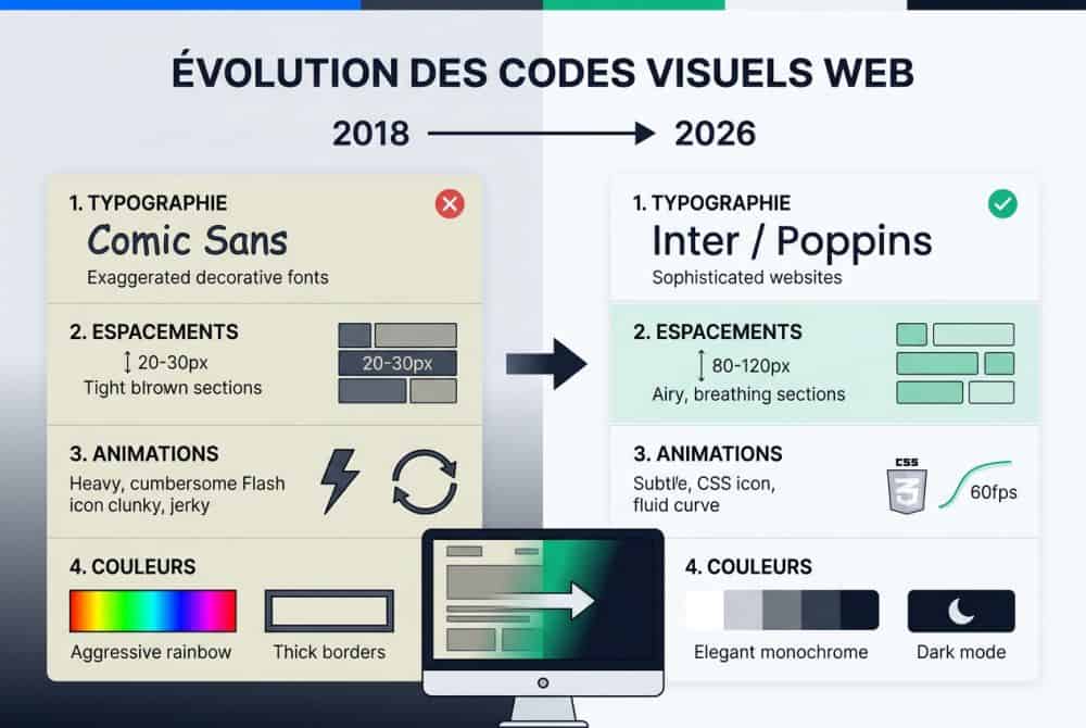 Les codes visuels datent d'une autre époque