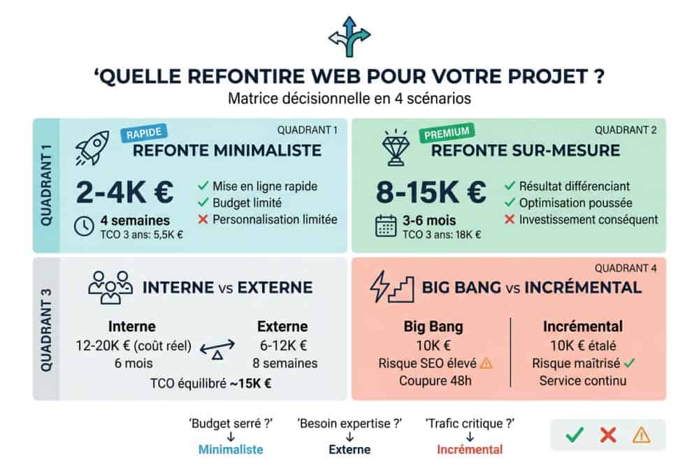 Matrice décisionnelle : choisir le bon scénario selon votre situation
