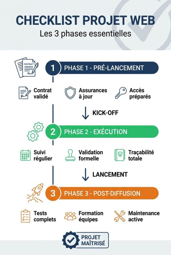 Checklist de lancement pour éviter les oublis critiques