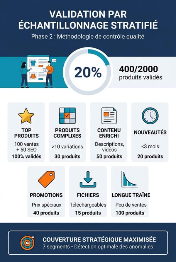 Phase 2 : validation manuelle par échantillonnage stratifié