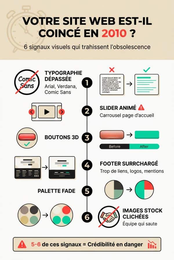Les signaux visuels qui trahissent l'obsolescence